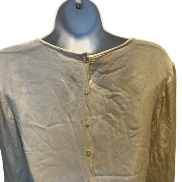 VTG April Cornell Boho Prairie Fairy Lace Bell Sleeve Blouse M Peasant Victorian - Picture 6 of 12